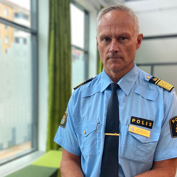 Jarl Holmström, biträdande regionpolischef i polisområde syd.