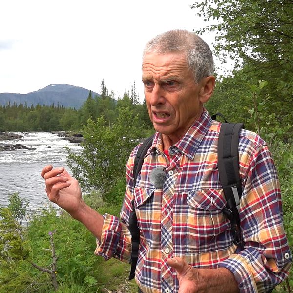 Bosse Sjögrund är en av många i det lilla samhället som rasar mot Vattenfalls planer. I klippet hör du hans tankar.