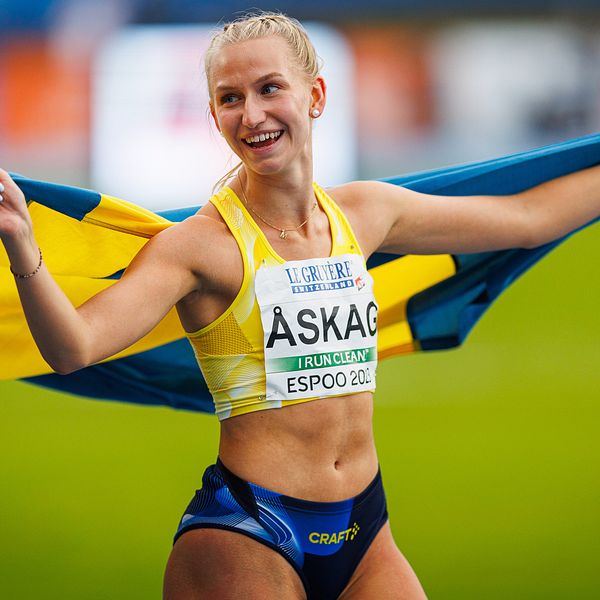 Maja Åskag tog silver i längdhopp på U23-EM.