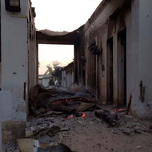 Läkare utan gränsers sjukhus i Kunduz i Afghanistan bombades av amerikanska flygplan.