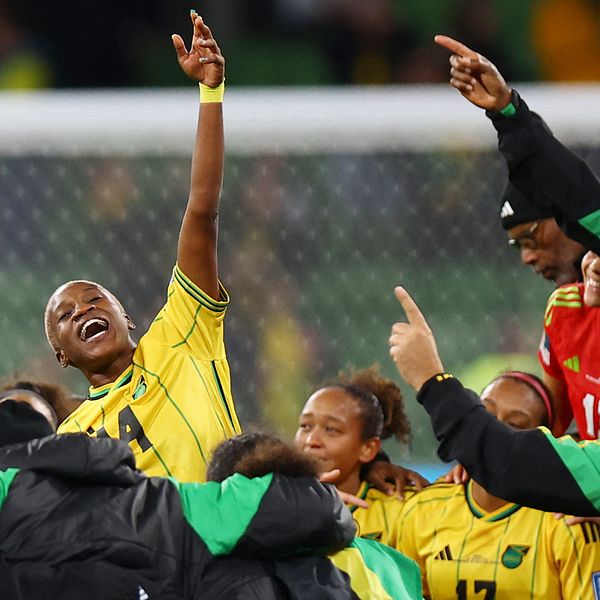 Det var stor glädje i Jamaica efter VM-avancemanget.