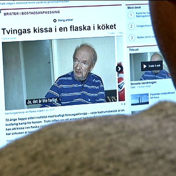Det kommer starka reaktioner efter SVT Nyheter Västs inslag om rullstorsburne Seppo.