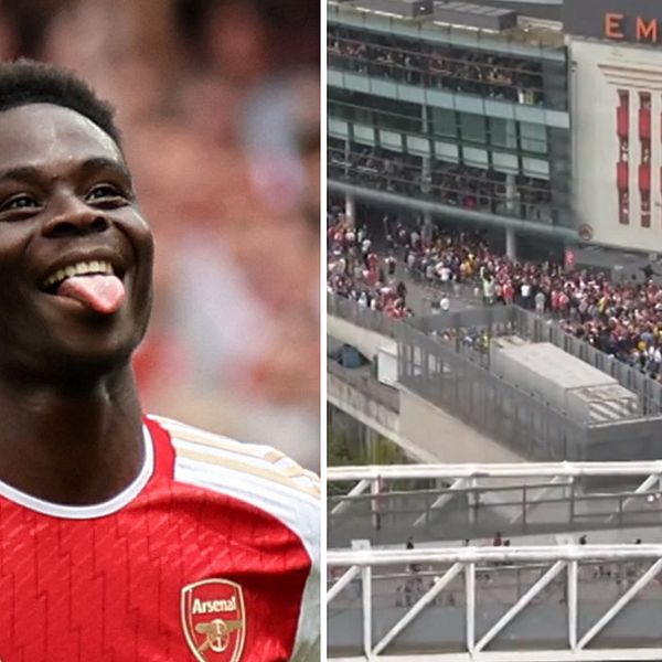 Bukayo Saka med drömmål i Arsenals premiärseger.