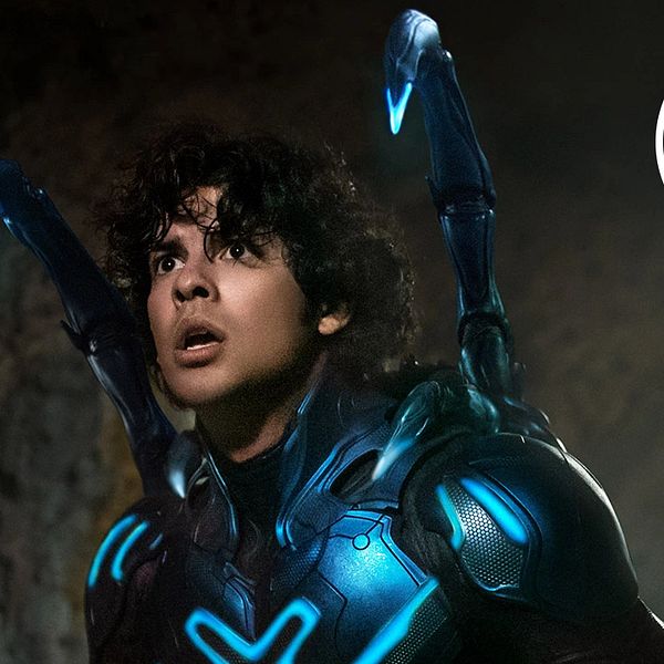 Xolo Maridueña som DC:s superhjälte Blue Beetle.