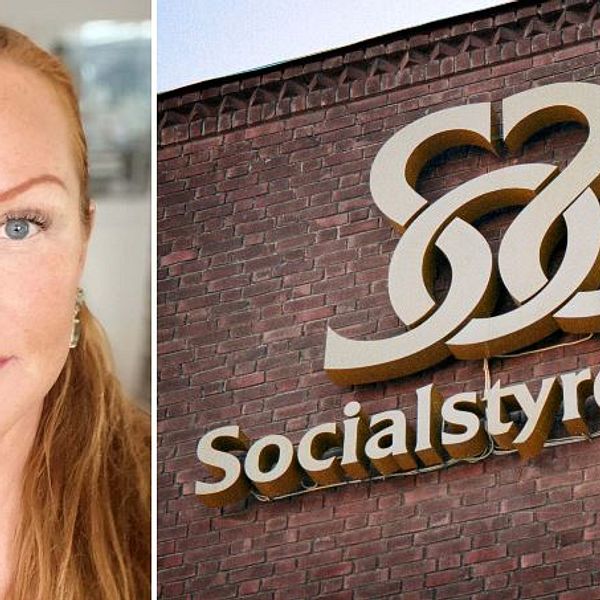 Logga Socialstyrelsen på en tegelvägg