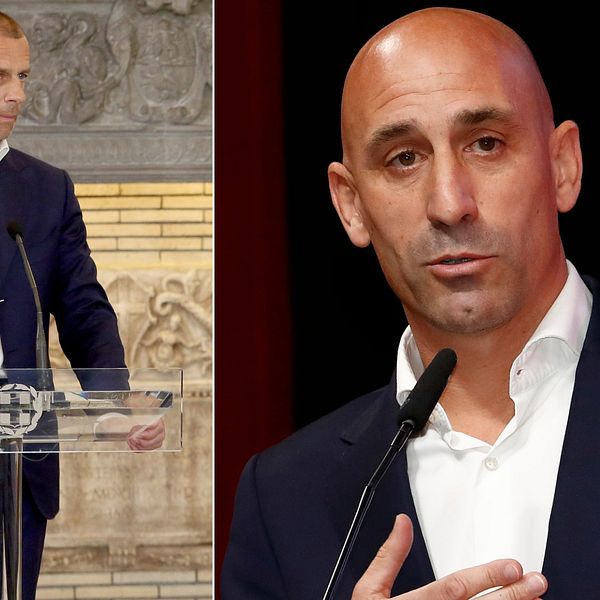 Aleksander Ceferin kritiserar Luis Rubiales agerande.