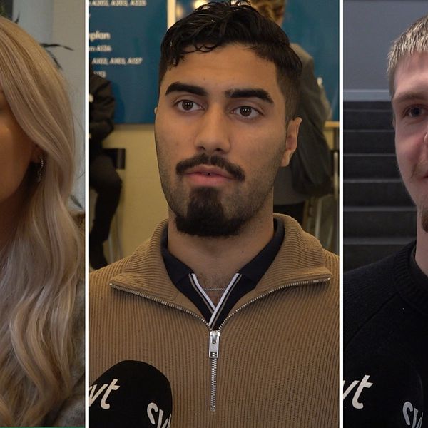 tre elever om AI, Emma Thörnqvist, Naser Bewani och Hampus Axelsson