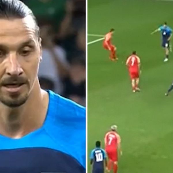 Zlatan spelade välgörenhetsmatch efter översvämningarna i Slovenien.