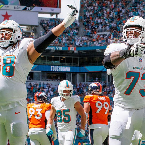 Robert Hunt, Austin Jackson och De'Von Achanes Miami Dolphins stos för en mäktig insats mot Denver Broncos.