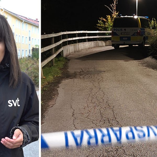 En man i 20-årsåldern hittades skottskadad i benet under lördagskvällen.