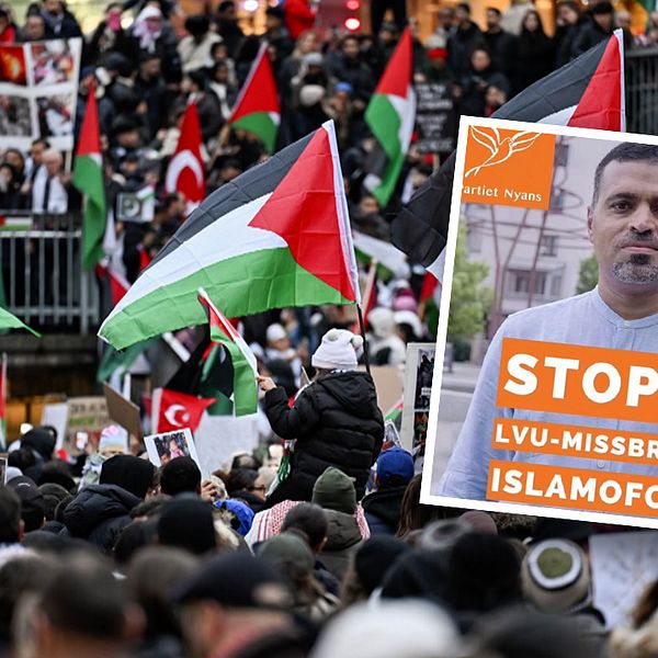 Ahmad al-Mughrabi arrangerade söndagens pro-palestinska demonstration i Stockholm. Enligt Källkritikbyrån har han kopplingar till kampanjen mot svensk socialtjänst.