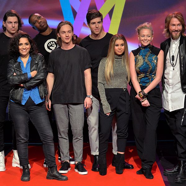 Artisterna i Melodifestivalens tredje deltävling 2016.