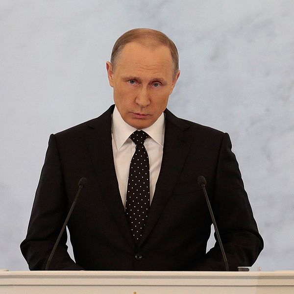 Putin i talarstolen