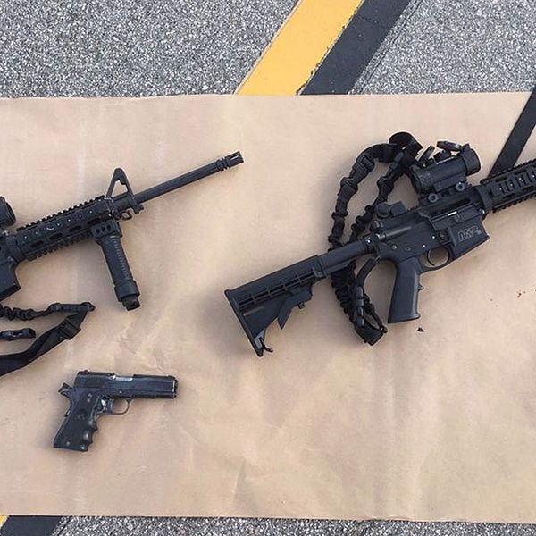 Gärningsmännen i San Bernardino var beväpnade med automatvapen och pistoler. Här är vapnen som användes.