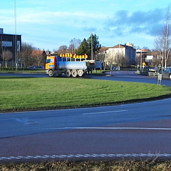 Grådarondellen i Borlänge vid utfarten till Falun.