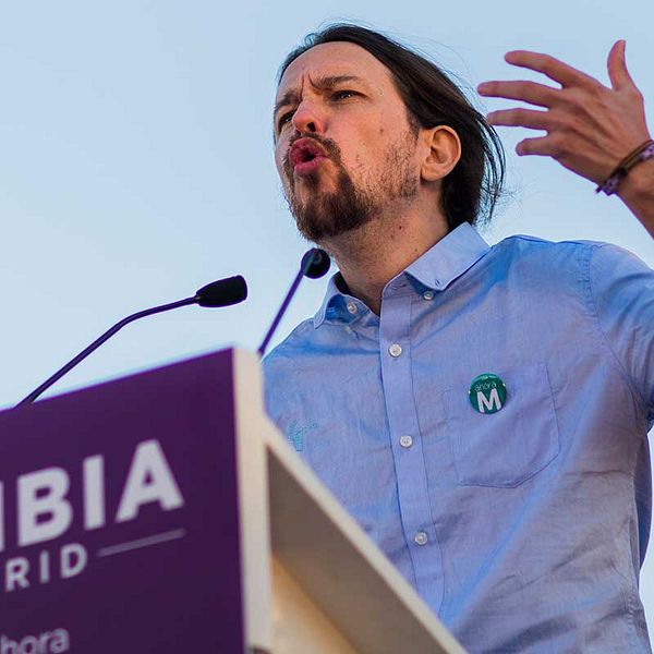 Pablo Iglesias, ledare för Podemos.