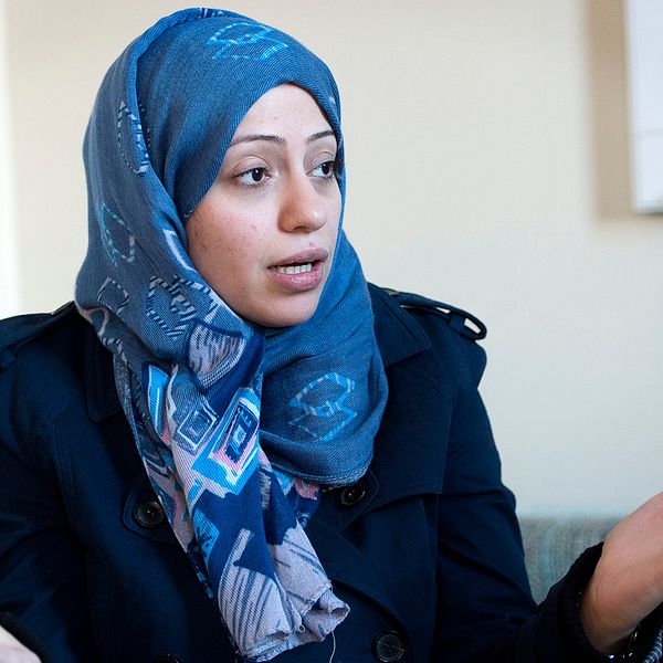 Samar Badawi var i Sverige 2013 och tog emot Palmepriset som hennes man fick 2012.
