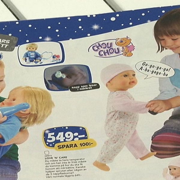 Toys'r'us leksakskatalog i Sverige från i julas.