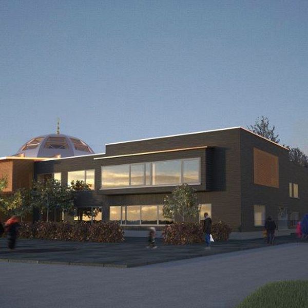 Så här kan det islamiska centret med moskése ut i framtiden i Borlänge.