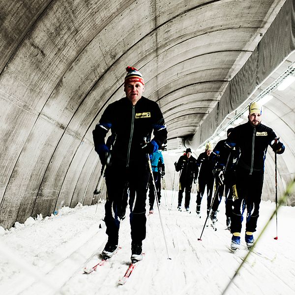Torsby Ski Tunnel.1,3 km vinterspår i en betongvärld.
