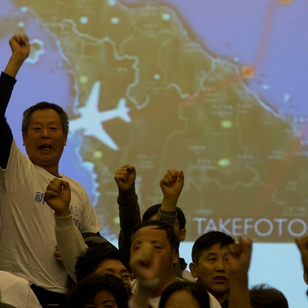 Anhöriga till passagerare ombord på det försvunna flygplanet MH370