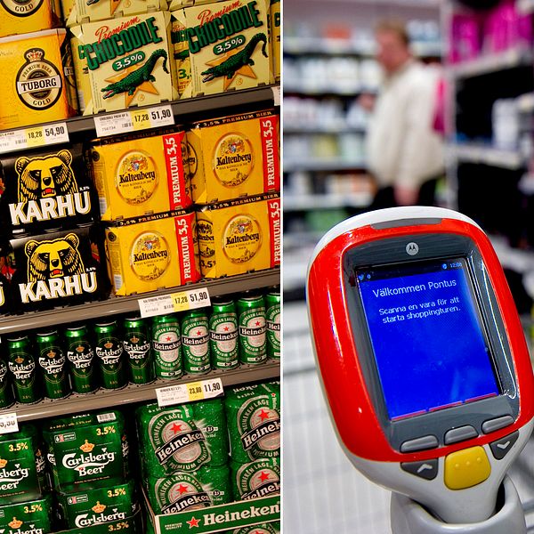Folköl kan enkelt köpas i flera av de matbutiker med hjälp av självscanning som SVT testat, trots att köparen var under 18 år.