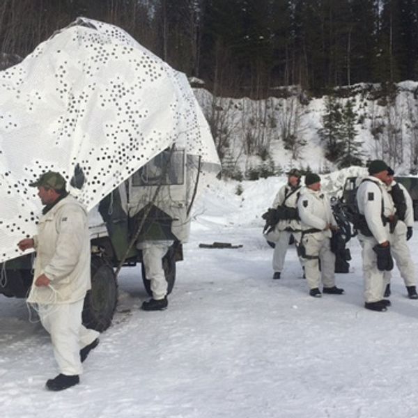 De hemvärnssoldater från Jämtland som deltar i Cold Response är på plats.