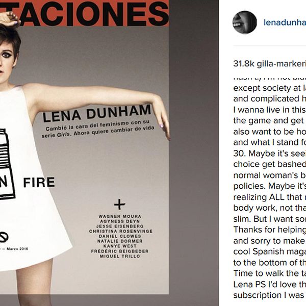 Lena Dunham Instagram