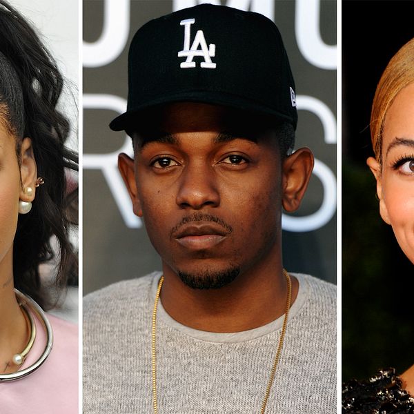 Rihanna, Kendrick Lamar, Beyonce är tre av anledningarna till att Hiphop och R&B är största genren i USA i dag.