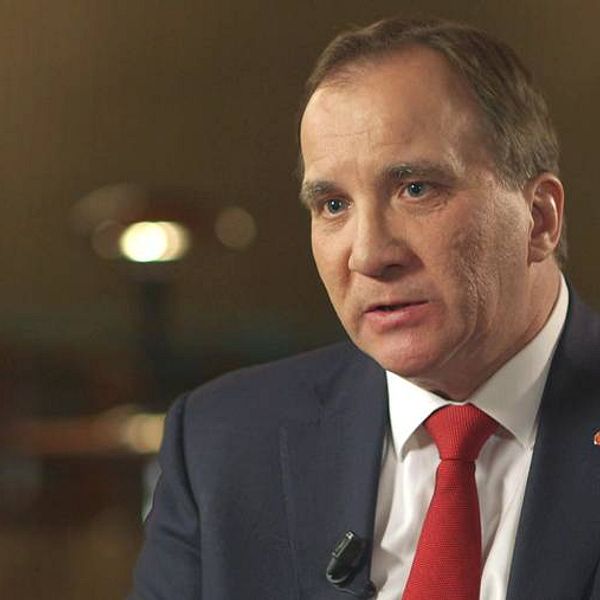 Statsmister Stefan Löfven i SVT:s Agenda.