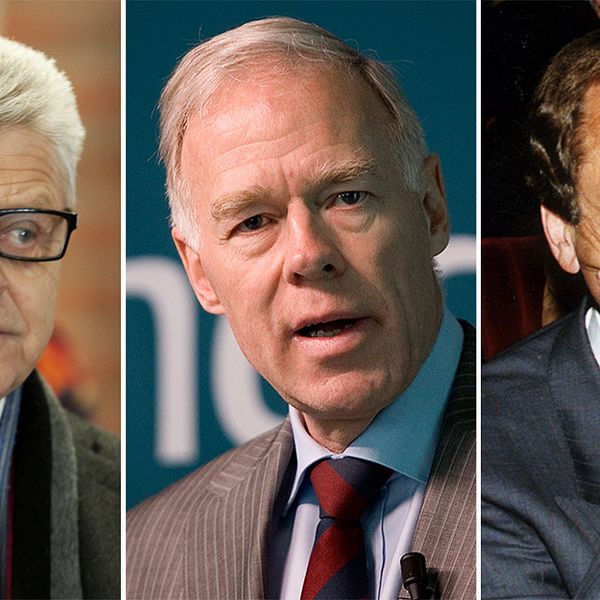 Erik Paulsson, grundare av byggföretaget Peab, tidigare Teliachefen Anders Igel och Anders G Carlberg, tidigare vd i Nobel.