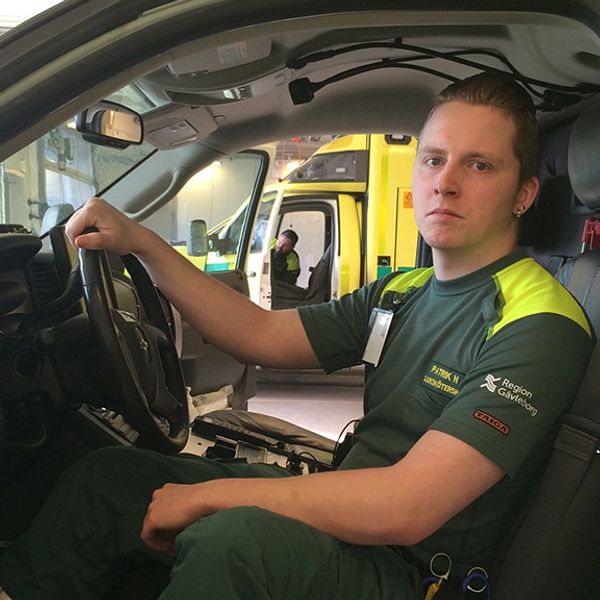 Patrik Hamberg är en av de anställda på ambulansen i Gävle som sagt upp sig.
