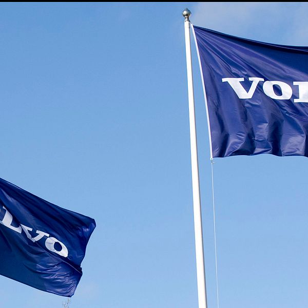 Volvo logga flaggor