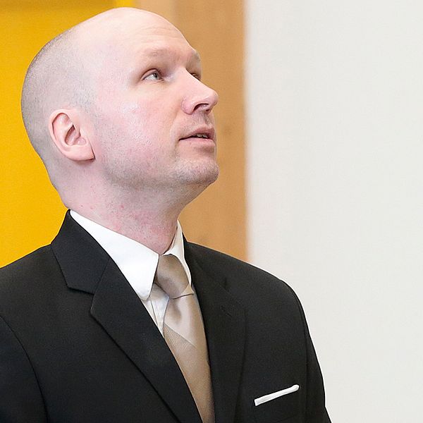 Anders Behring Breivik i fängelset i Skien.