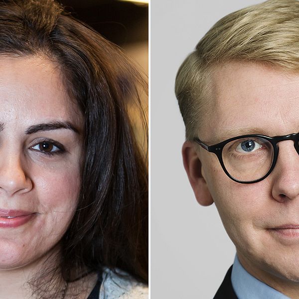 Talla Alkurdi (S) och Kristofer Tamsons (M).