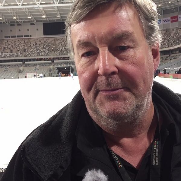 Bosse Lindblom ansvarig för isläggning på Tele2 Arena.