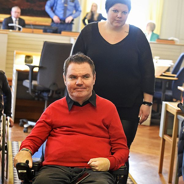 Andreas Thörn under dagens förhandling i Svea hovrätt.