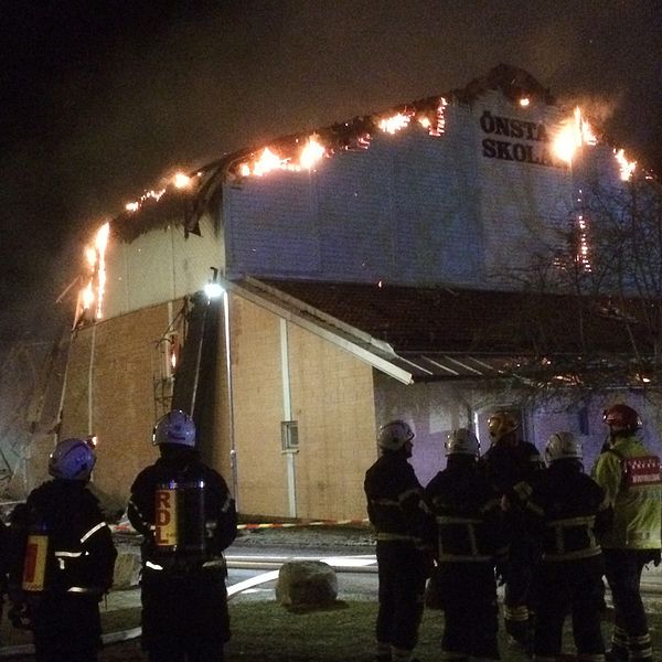 Brand på Önstaskolan.