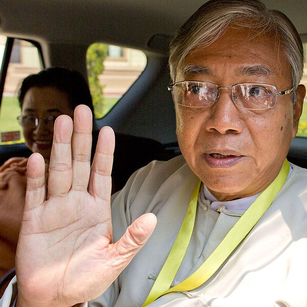 Htin Kyaw Burmas nye president.