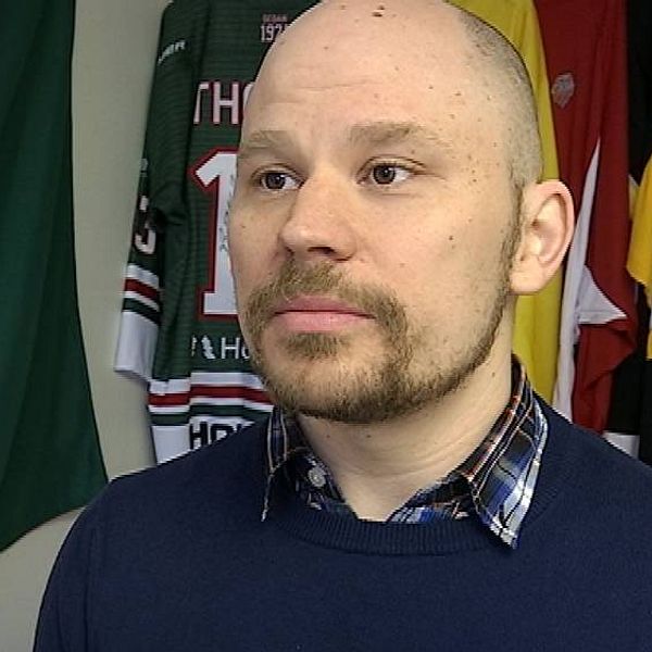 Frank Eriksson, kommunikationsansvarig i Modo hockey.