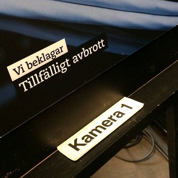 Avbrottsskylt