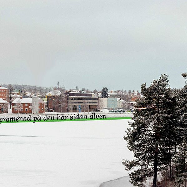 lycksele strandpromanad snabbt illustrerad av SVT Västerbotten