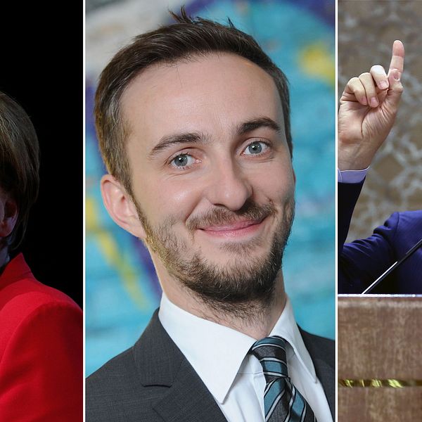 Merkel, Böhmermann och Erdogan.