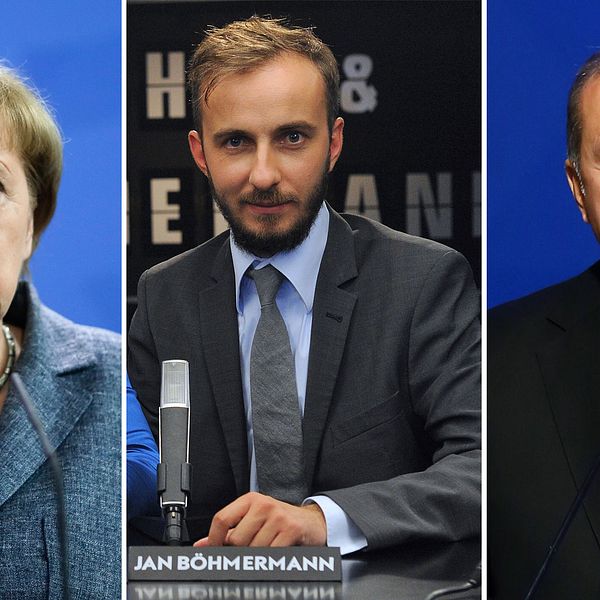 Förbundskansler Angela Merkel tillåter att president Erdogan och Turkiet stämmer komikern Jan Böhmermann för förolämpning.