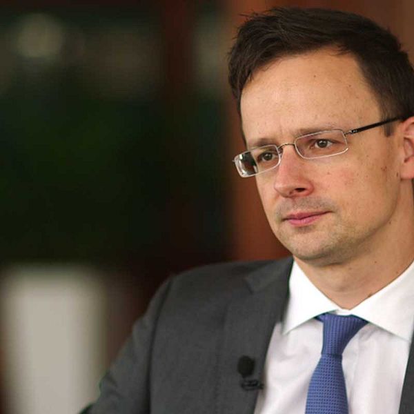 Ungerns utrikesminister Péter Szijjártó.