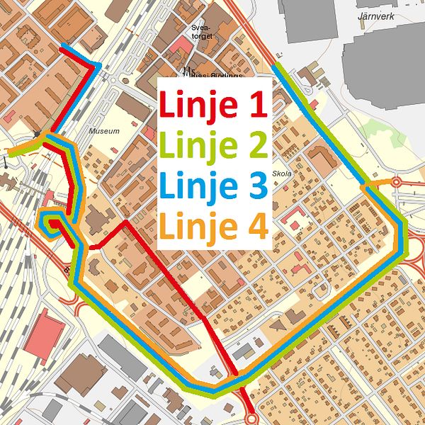 Så här dras busslinjerna om 1 maj.