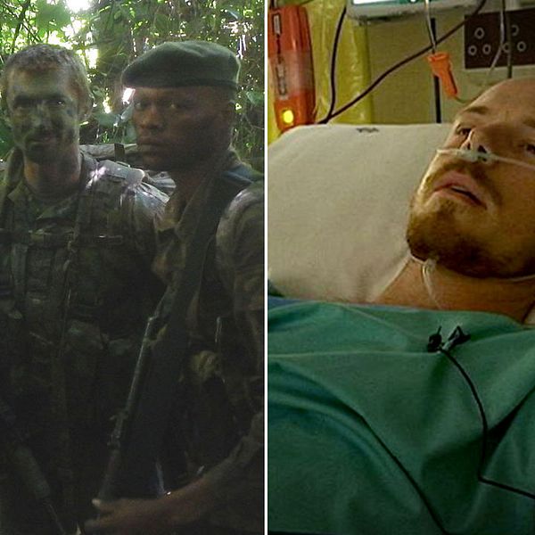 SVT Nyheter träffar Erik Mararv på ett sjukhus i Johannesburg