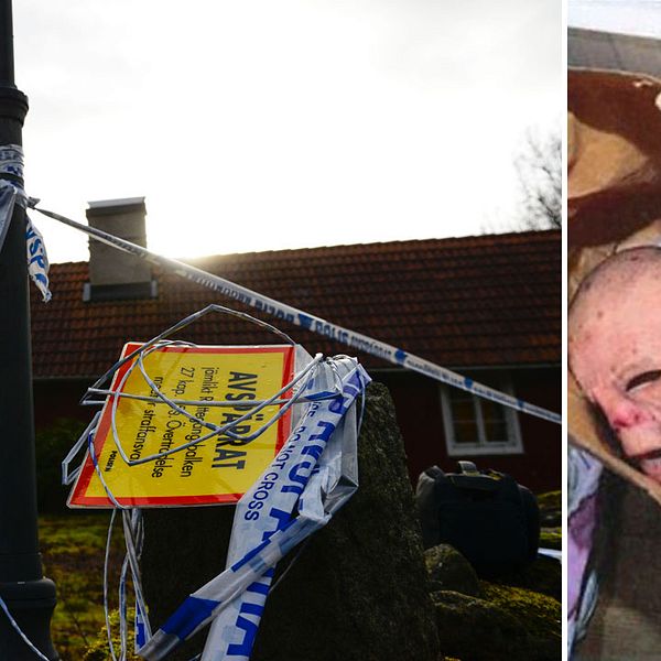 Kvinnan hölls inspärrad på en fastighet i nordöstra Skåne. Till höger en av de masker som polisen fann i hans hem.