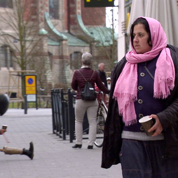 Maria kommer från Rumänien och var en av dem som bodde i Sorgenfri-lägret innan det revs.