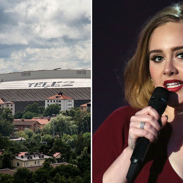 Tele2 arena och Adele.